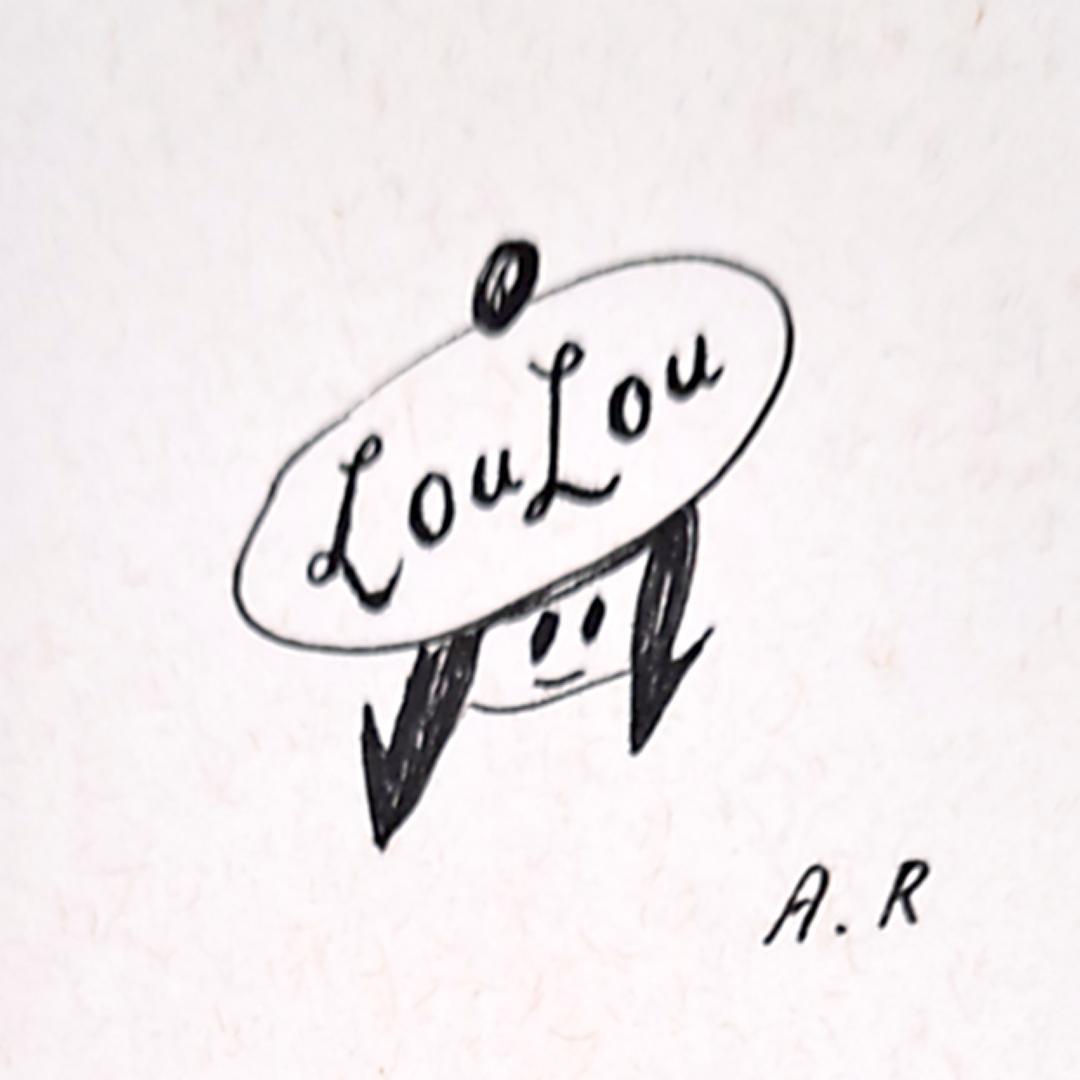 【真作保証】荒井良二手描きイラスト2枚セット/Arai Ryoji/絵本作家