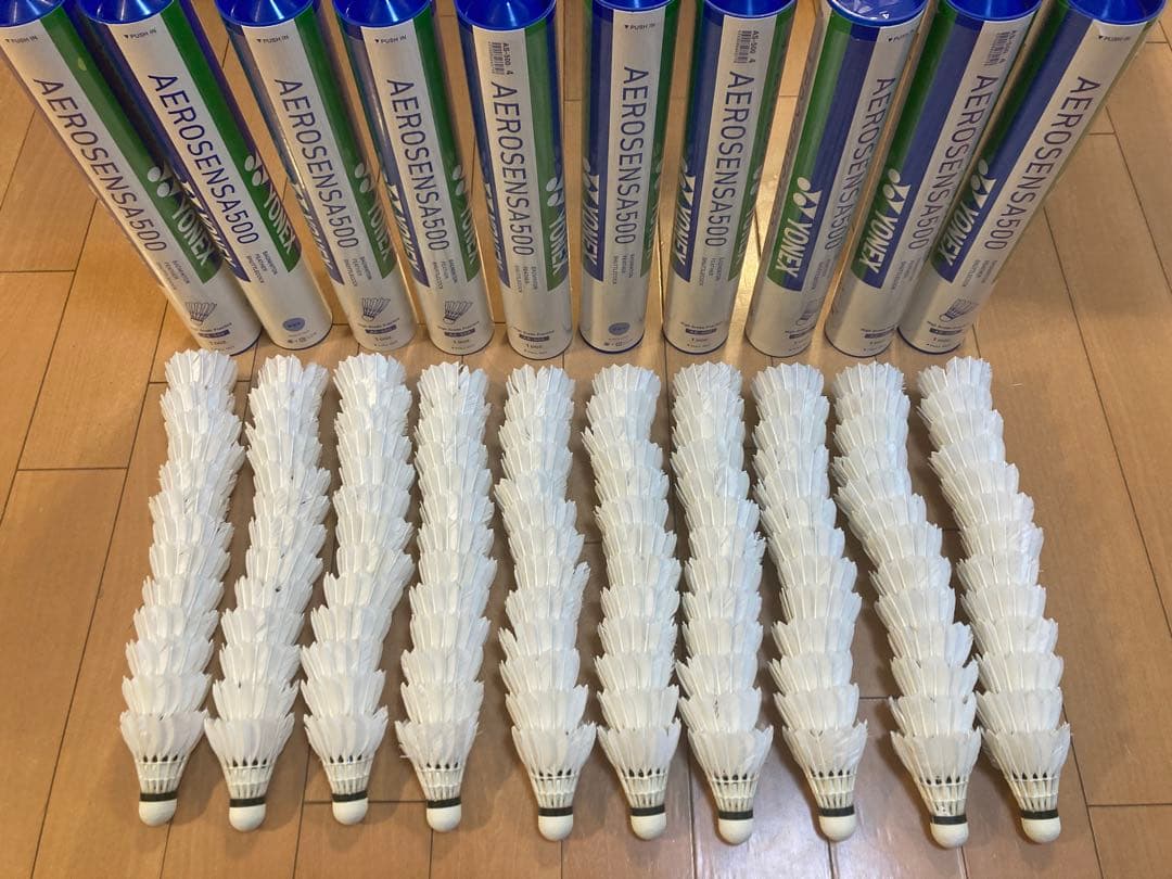 【美品】エアロセンサ500 基礎打ち・ノック用シャトル130個（リペア済み）