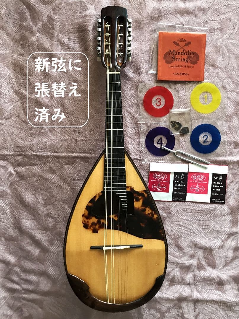 落合忠男作：マンドリン（ローマ型ヘッド）ケース付