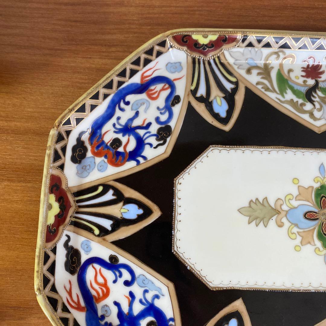 英国 里帰り オールドノリタケ ドレッシングテーブルセット マルキ印 金盛り