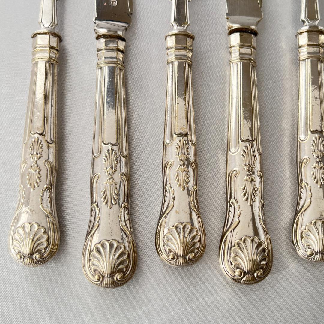 【John Gough】 キングスパターンのナイフ/フォーク 8本 豪奢！！