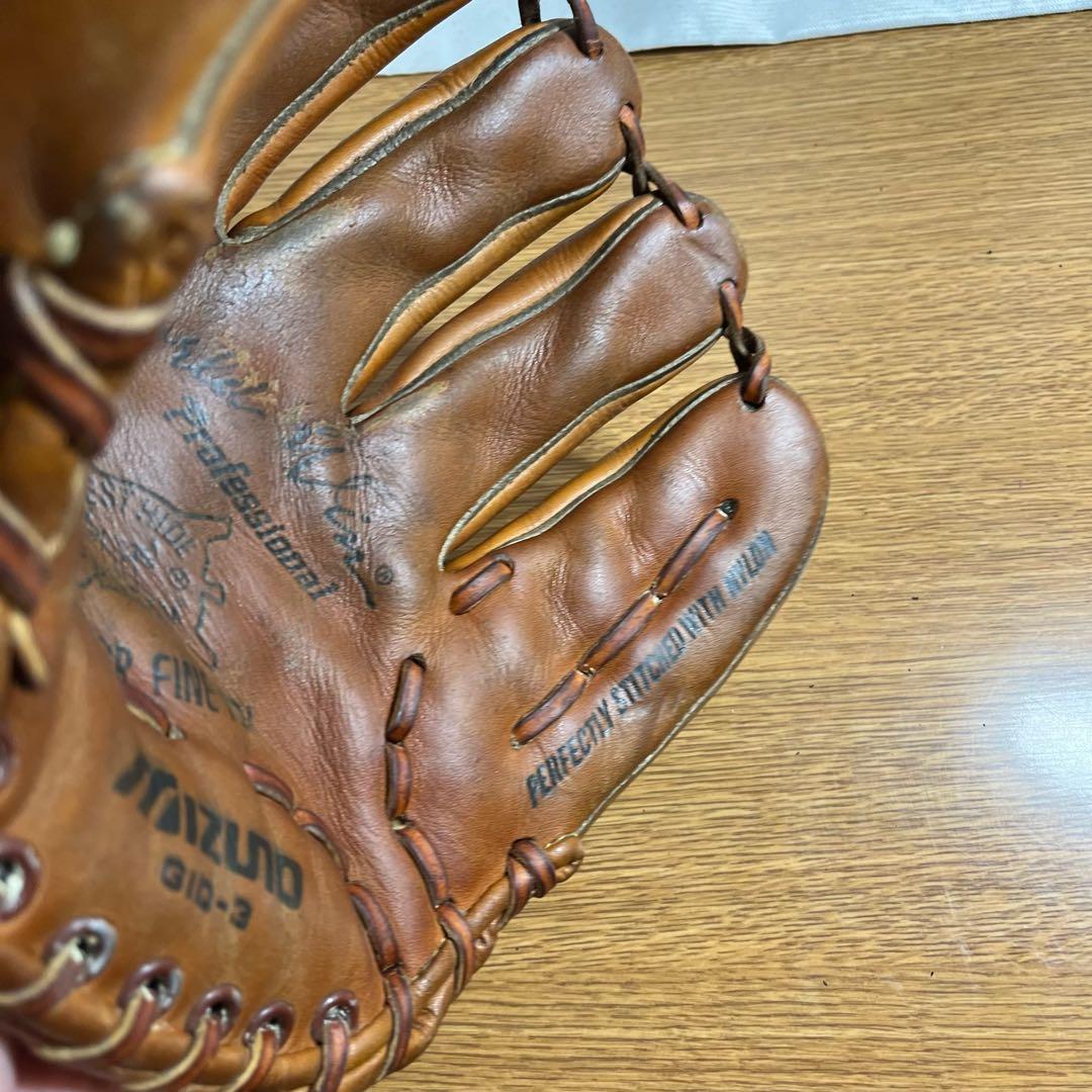 ミズノ ワールドウィン 一般硬式 グローブ グラブ 内野用 良品 記名跡