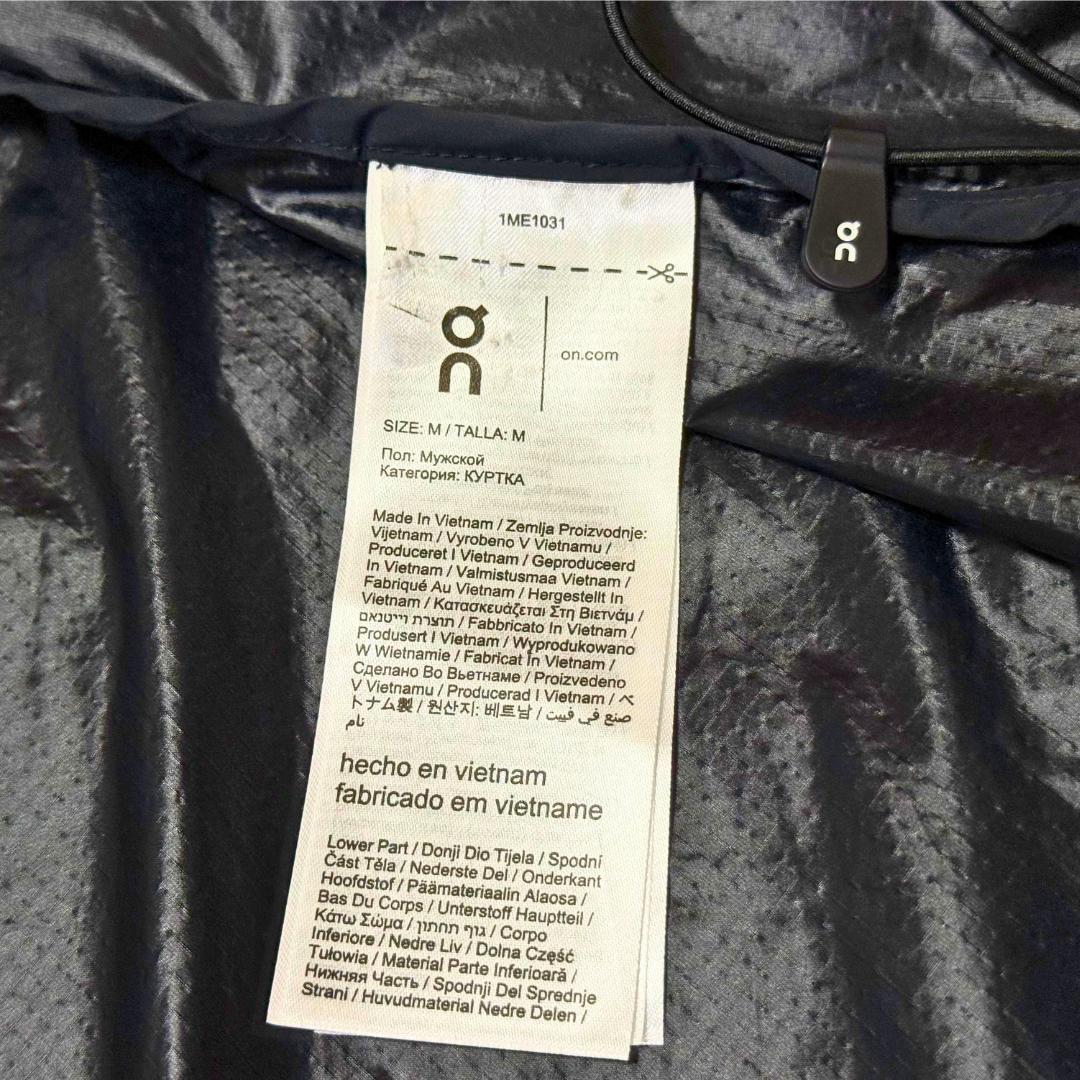 ⭐新品　On Weather Jacket ウェザージャケット M　黒　防風通気