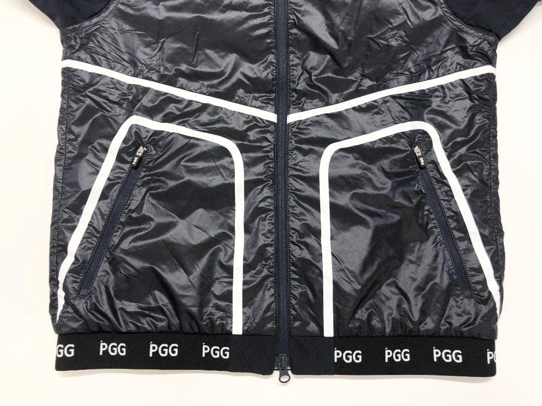 ○★新品未使用　PGG　ナイロンジャケット　6　ネイビー　PEARLYGATES