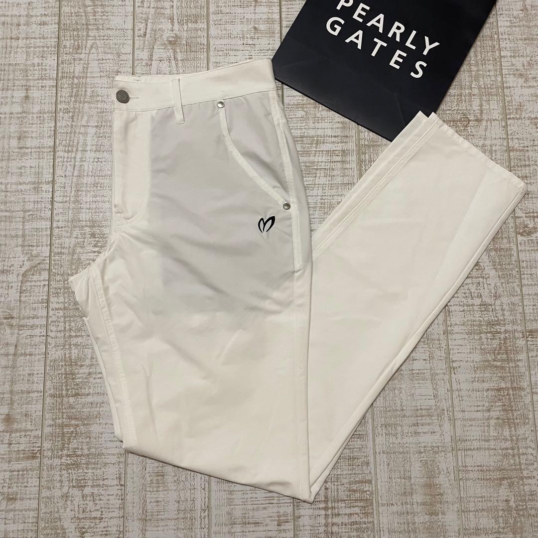 新品 マスターバニー ロングパンツ シンプル ホワイト Mサイズ （4）