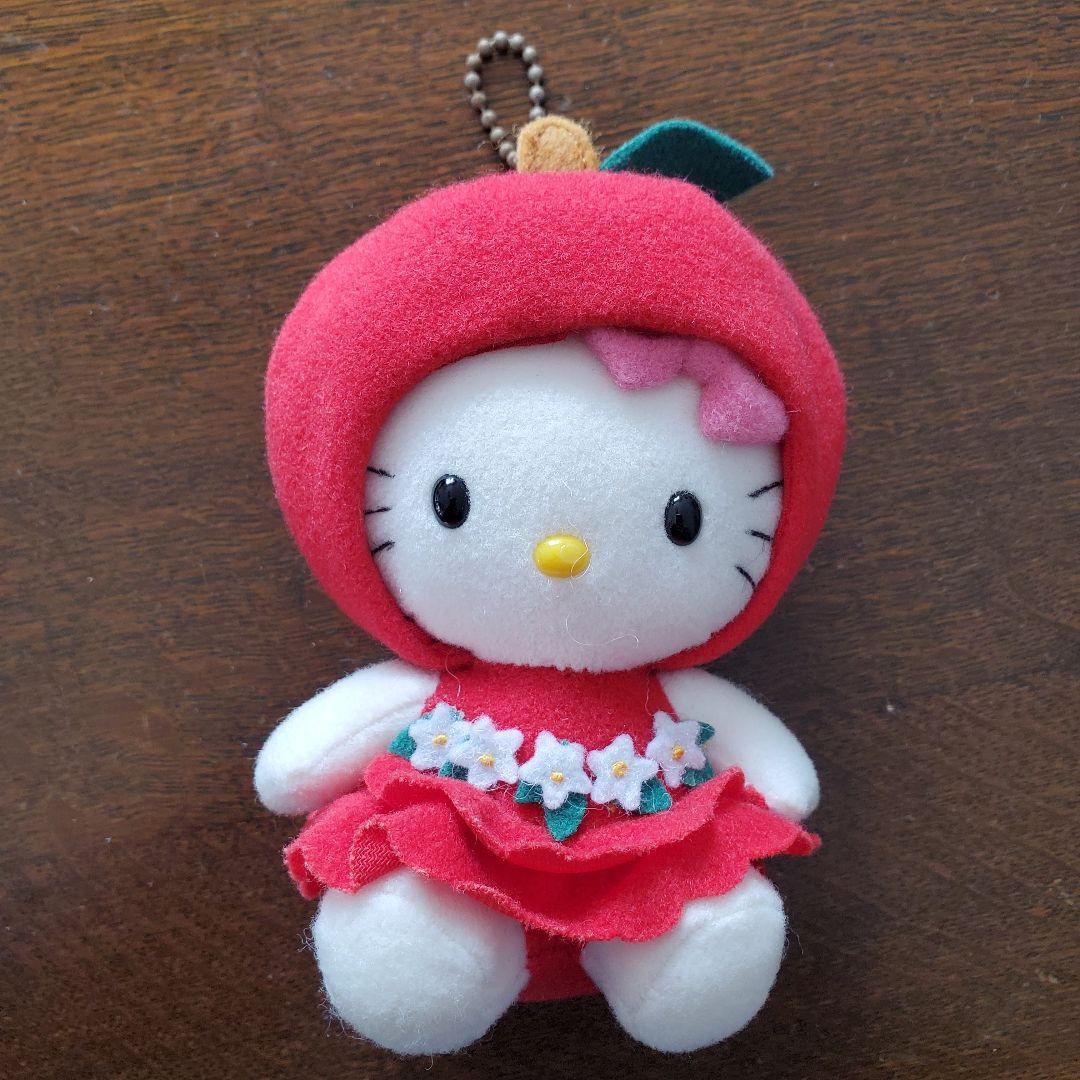 ハローキティ ご当地 ぬいぐるみ 信州限定 りんご マスコット