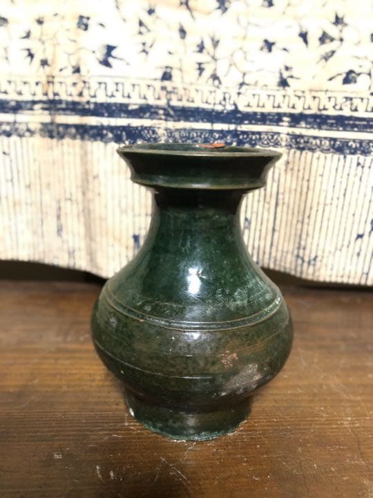 漢　緑釉　中国美術　約2000年前