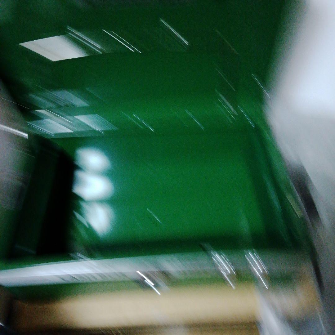 新品未使用品　昭和レトロmarmoth M-055 手提げ金庫 緑