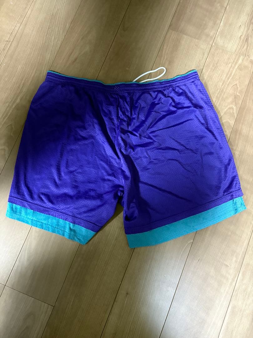 80s Champion USA製　バスパン　リバーシブル 希少　紫　水色