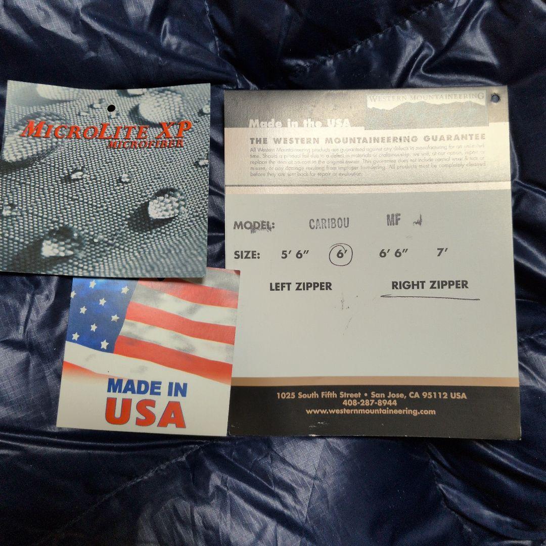 Western Mountaineering Caribou 　シュラフ