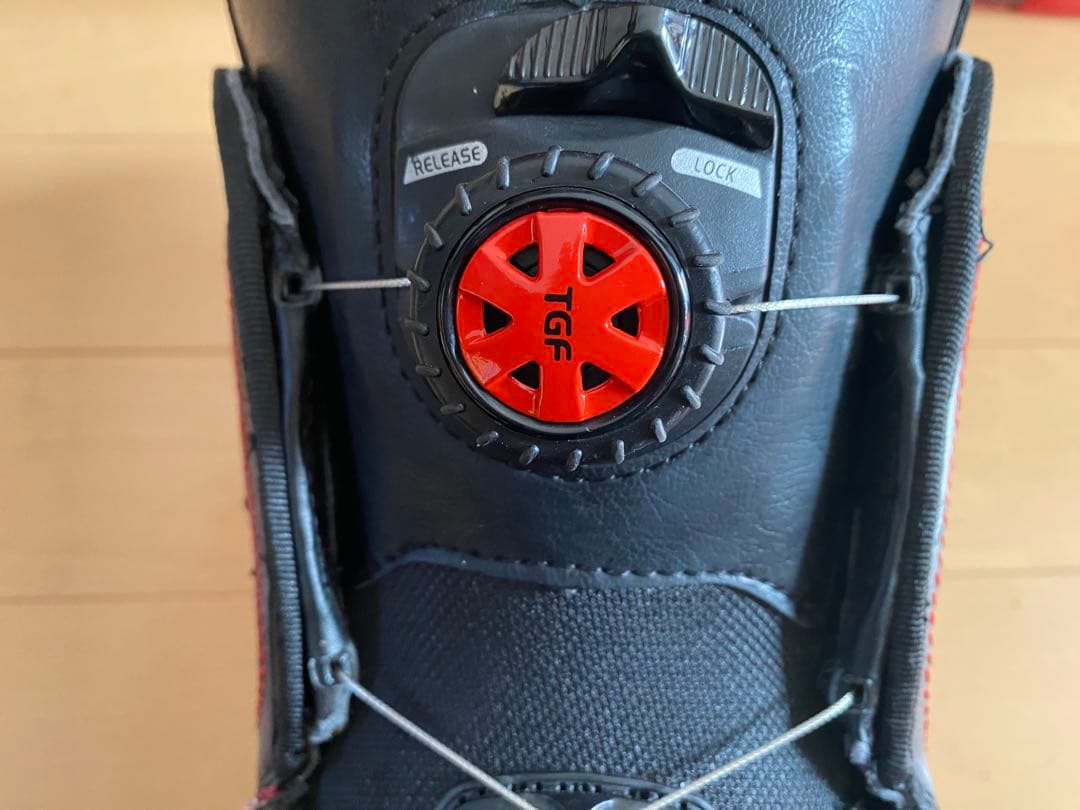 kissmark スノーボードブーツ 靴　23.0㎝ チェック　赤