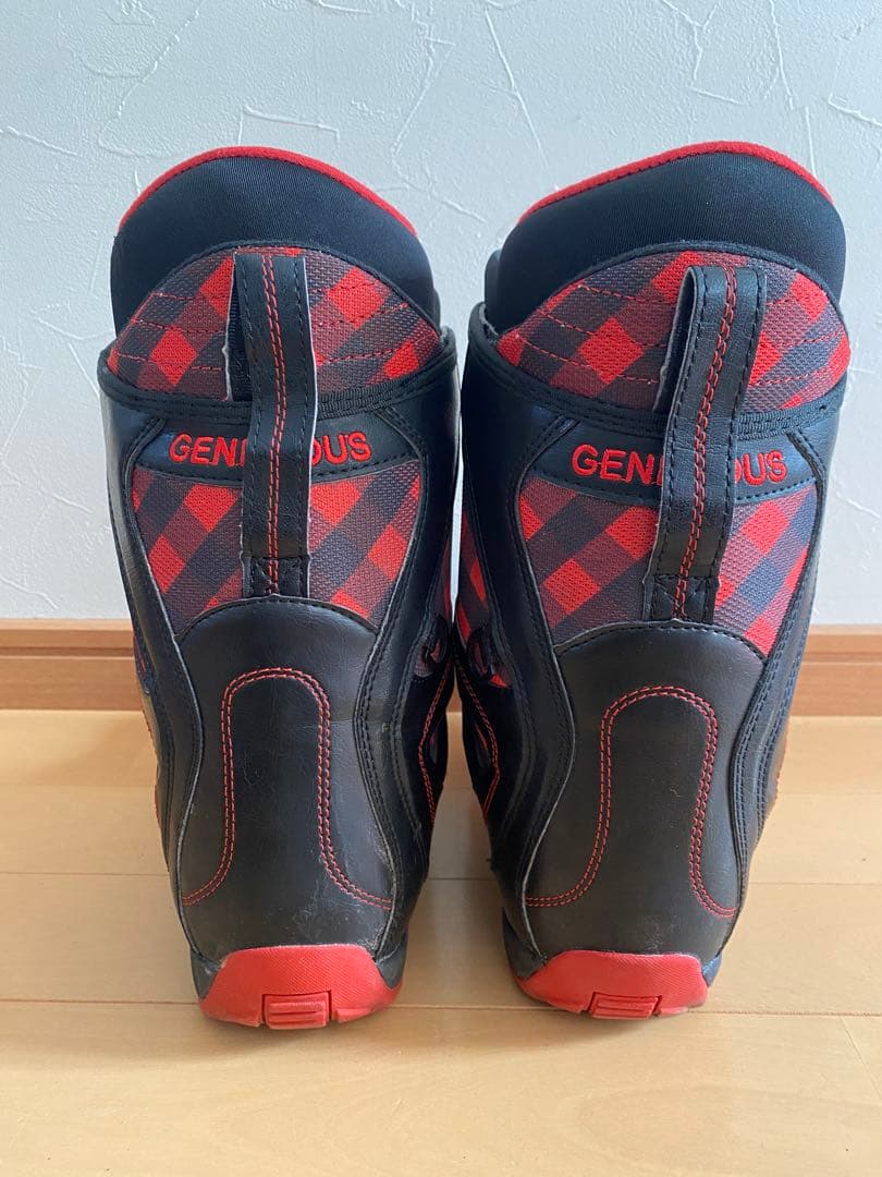 kissmark スノーボードブーツ 靴　23.0㎝ チェック　赤