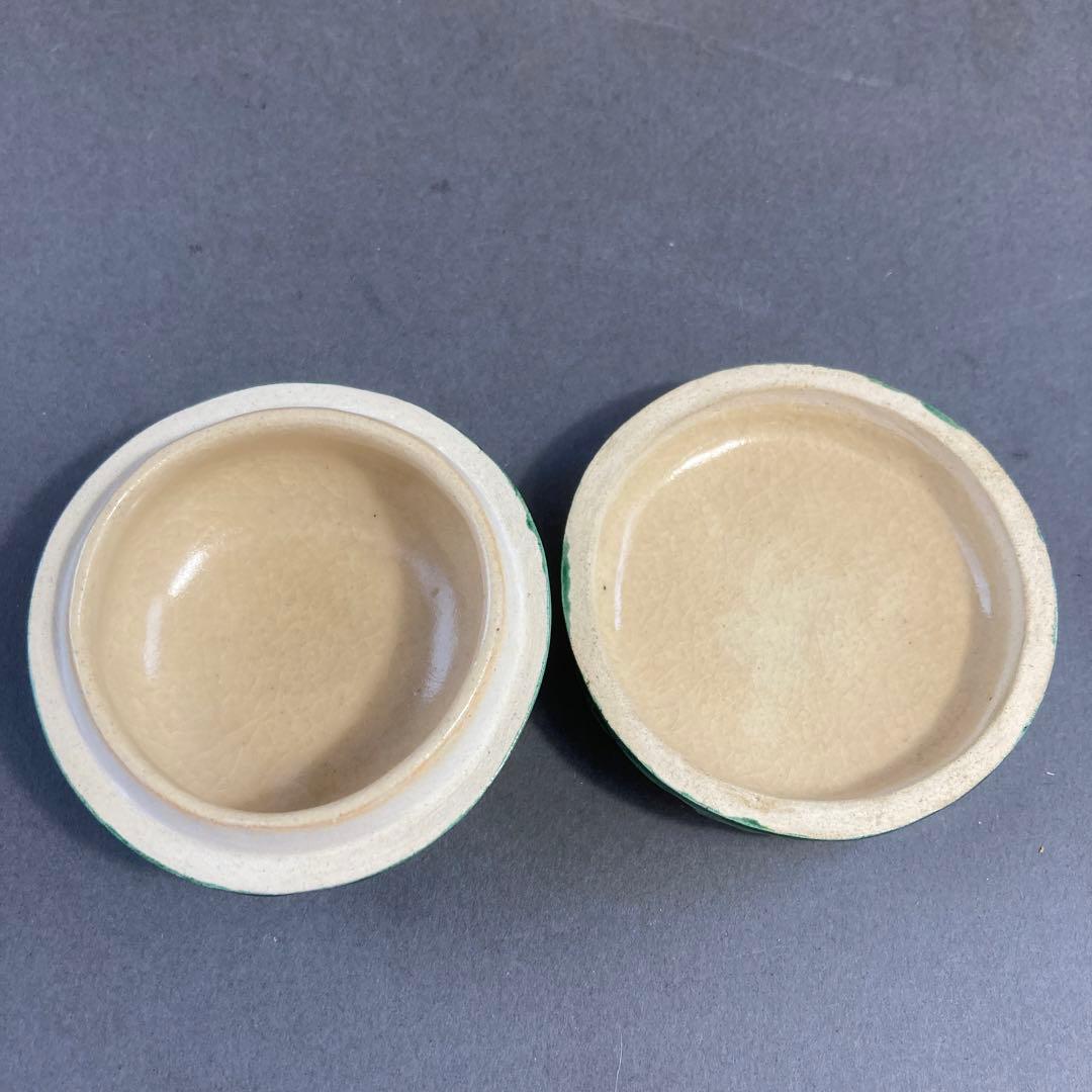 茶道具　香合　味渓窯￼矢口永寿　造　共箱　S147KG