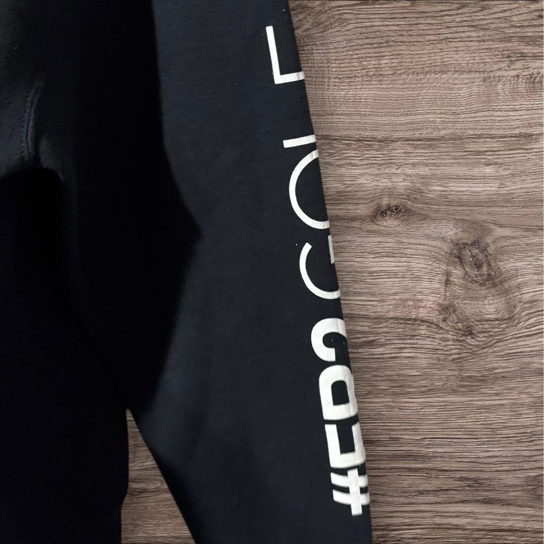 FR2 ゴルフ エフアールツー ハーフジップスウェット ブラック プリント