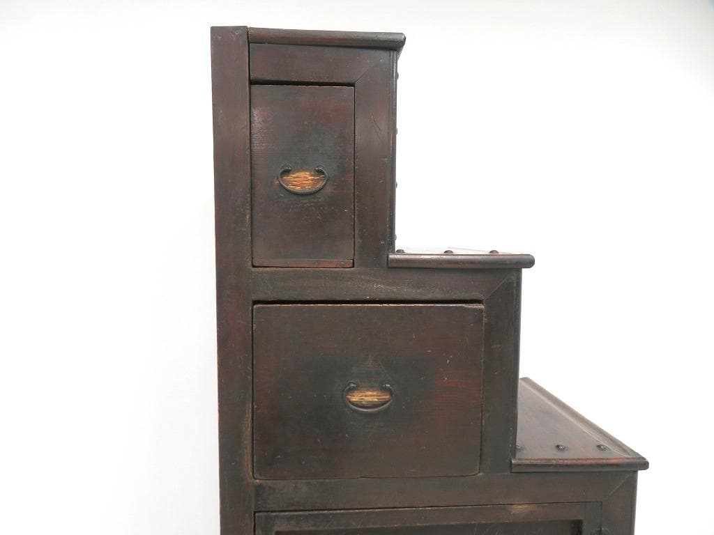 階段箪笥　階段タンス　和モダン　時代箪笥　時代タンス　店舗什器　京　町屋