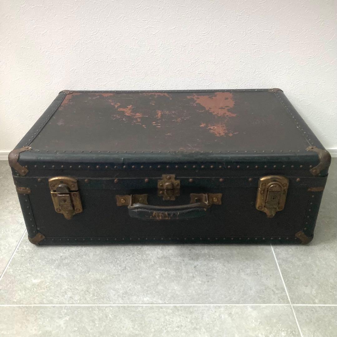 特大 ヴィンテージ トランクケース トランクバッグ 67cm×43cm 古道具⑦