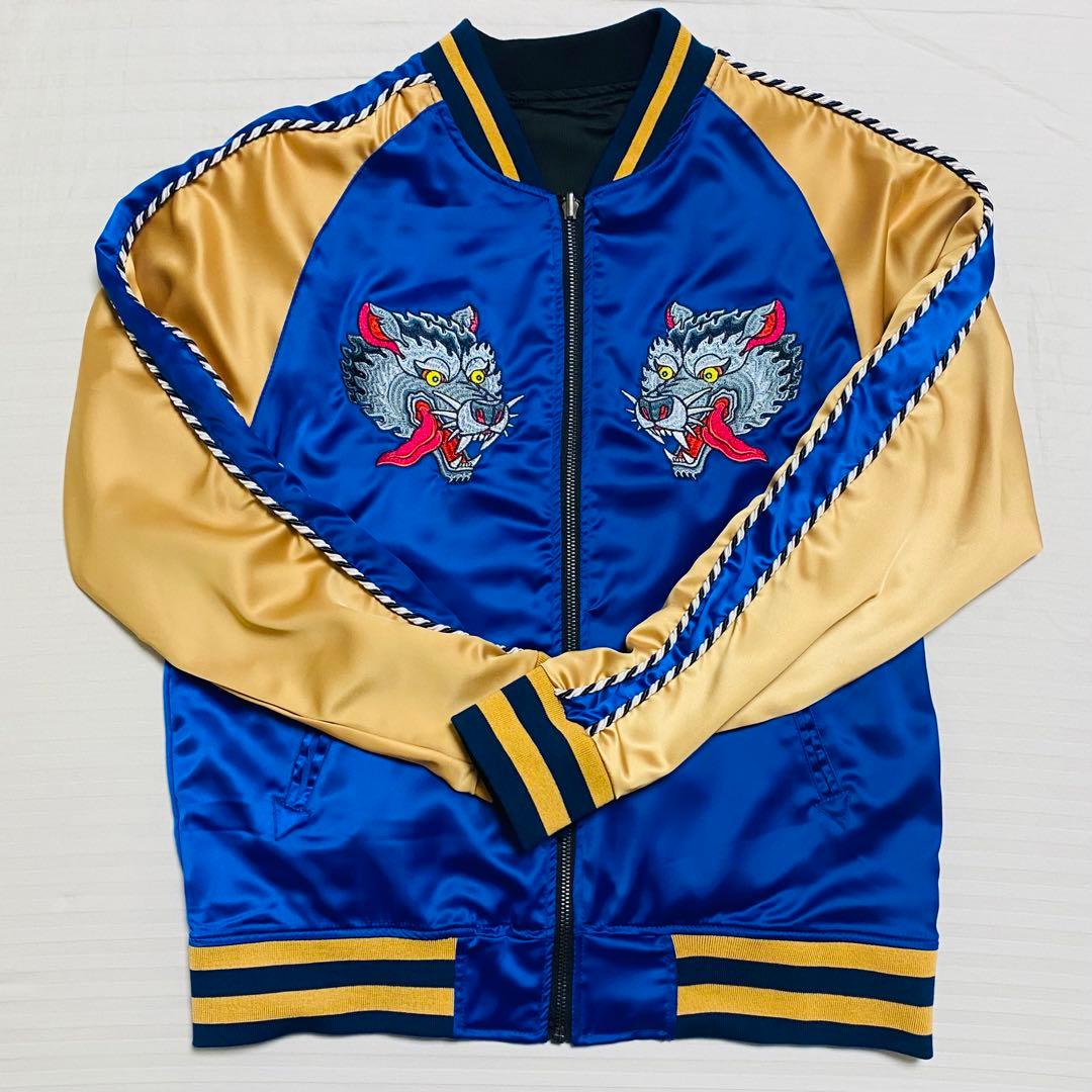 MAN WITH A MISSION スカジャン ネイビー Mサイズ