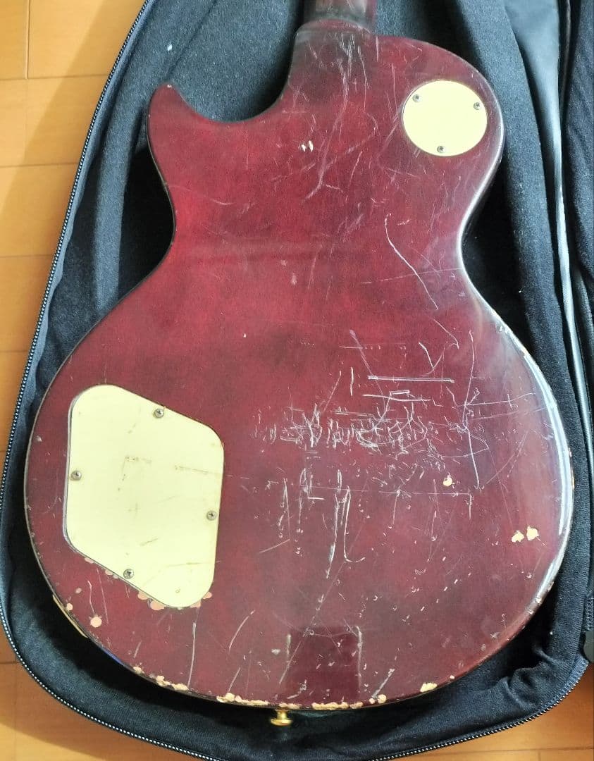 Greco☆’77年製レスポール トラ杢 ほぼオリジナル Tokaiギグバッグ付