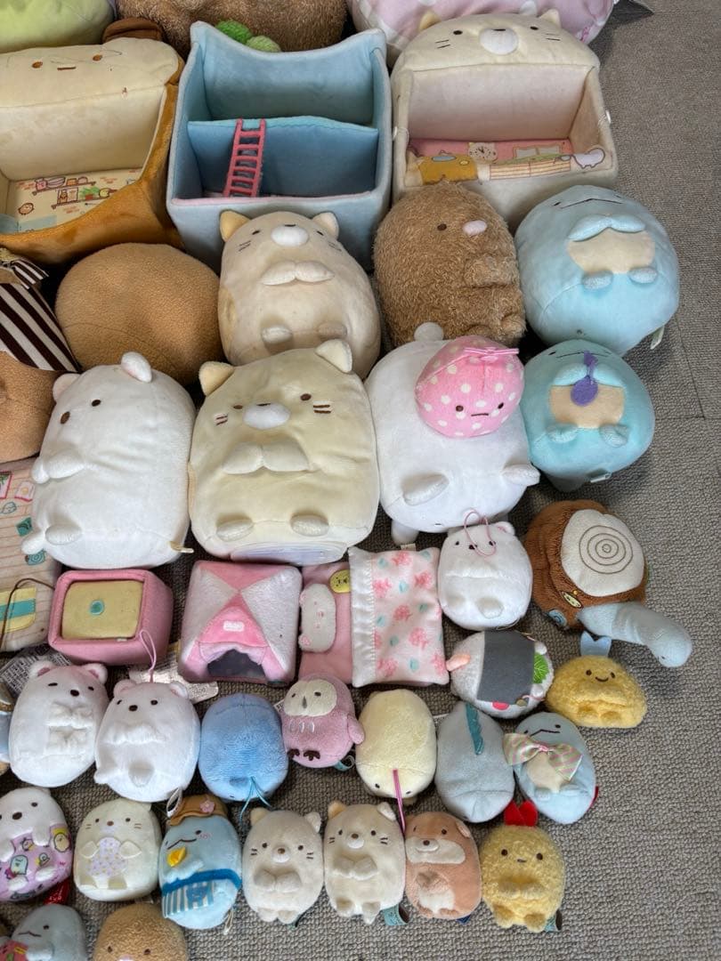 すみっコ　てのりぬいぐるみ　家具　ハウス　64体まとめ売り