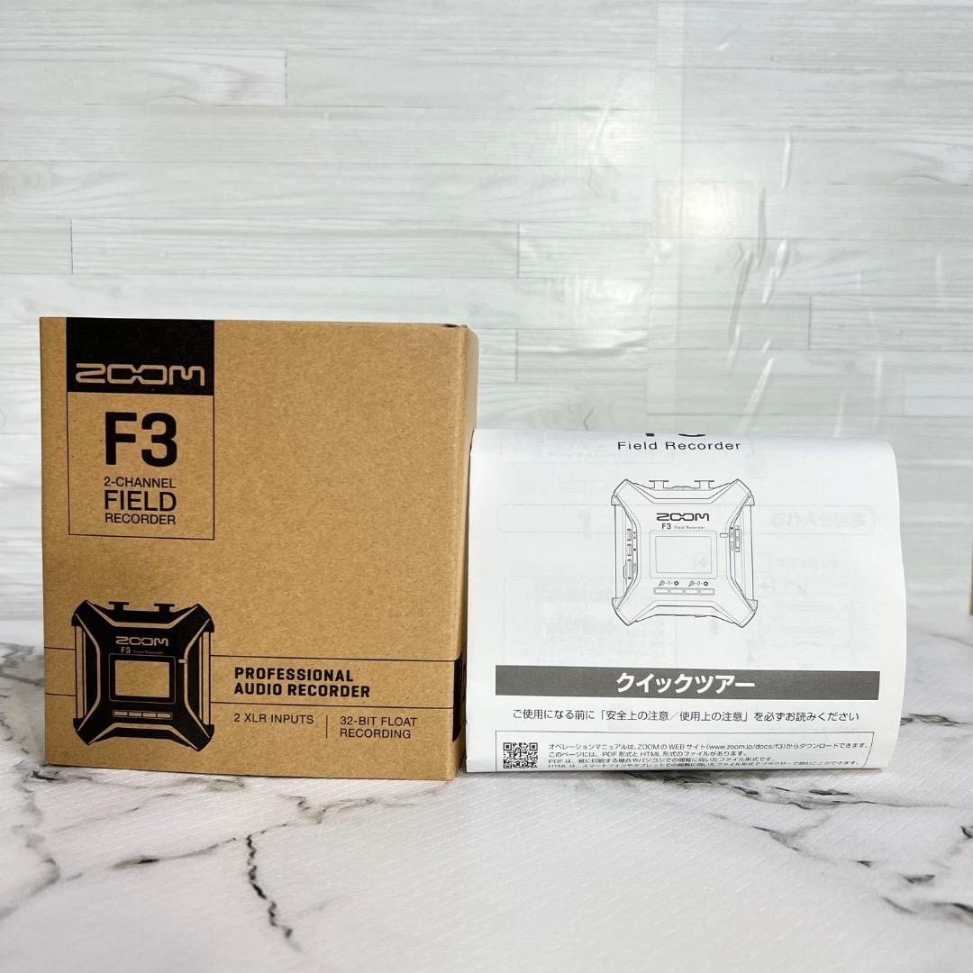 ZOOM F3 32bit float XLR×2 フィールドレコーダー 動作◎