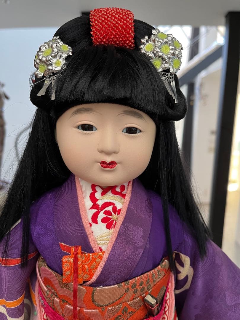 岩崎緋布氏の市松人形 約45cm