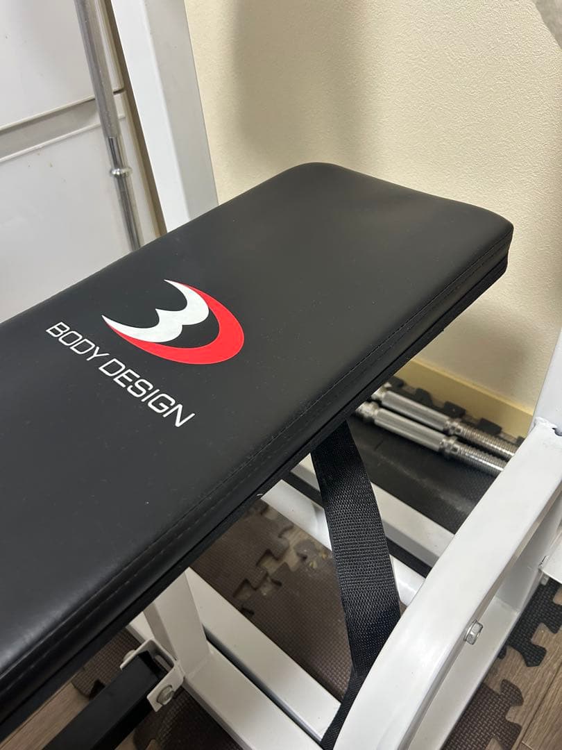 【大阪近郊の直接受け渡し限定】ハイパープレスベンチ+ラバーバーベルセット70kg