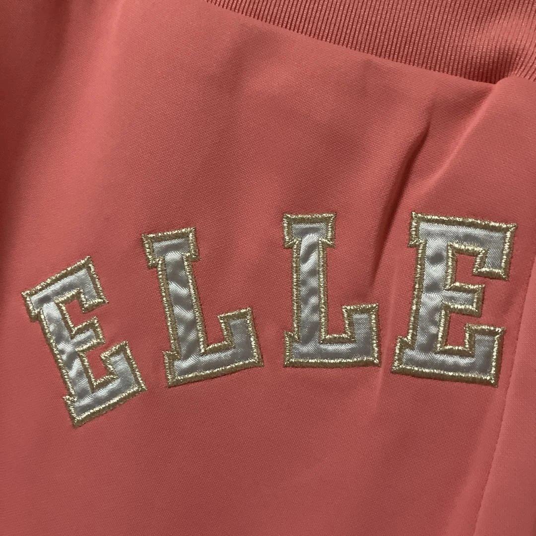 ELLESSE ジャージセットアップ ピンク パンツバックロゴ刺繍 レディースＭ
