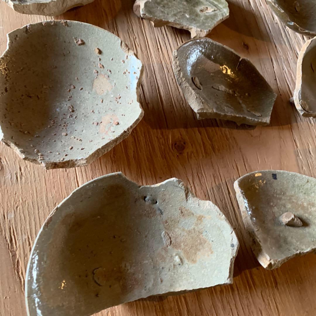 古唐津　陶片　古道具　金継ぎ　呼び継ぎ