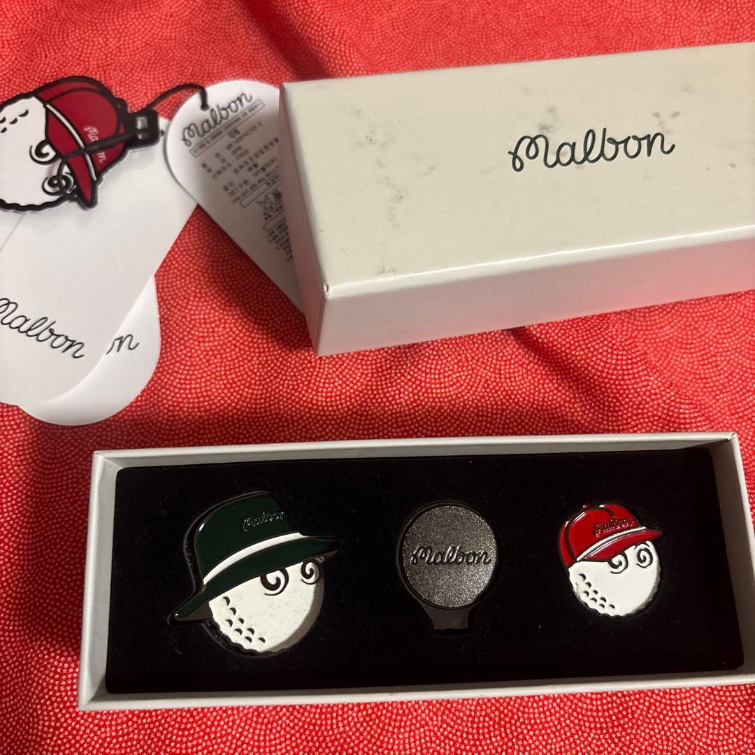 Malbon ゴルフマーカー3個セット
