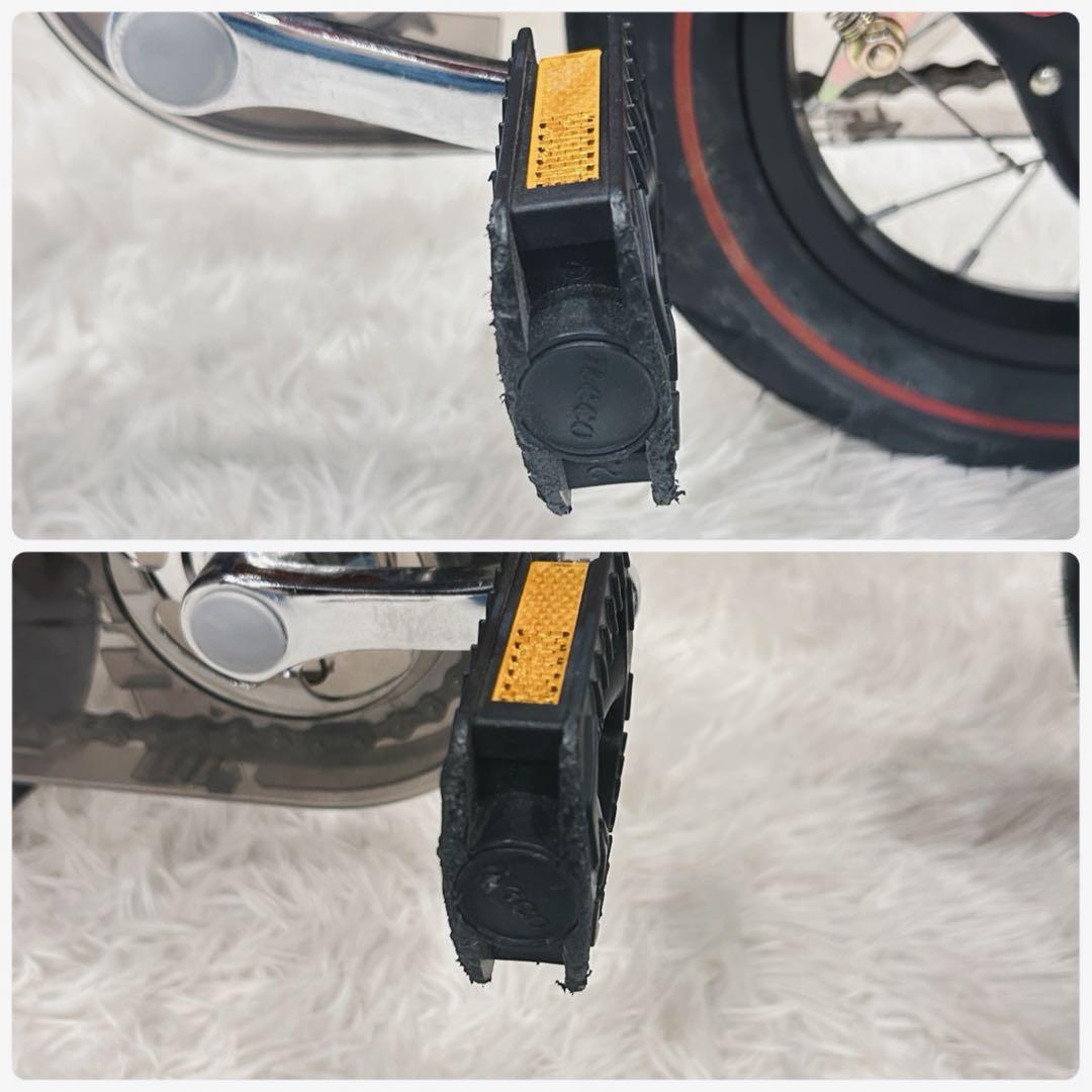 美品✨️ へんしんバイク2 キッズ自転車 12インチ 赤 スタンド ペダル付き