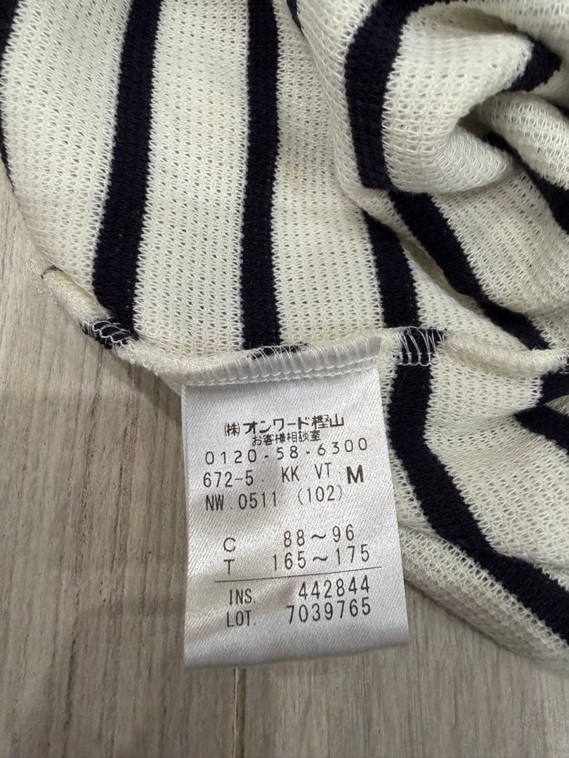 23区 GOLF ボーダー ニット 長袖 メンズ M ゴルフウェア 日本製