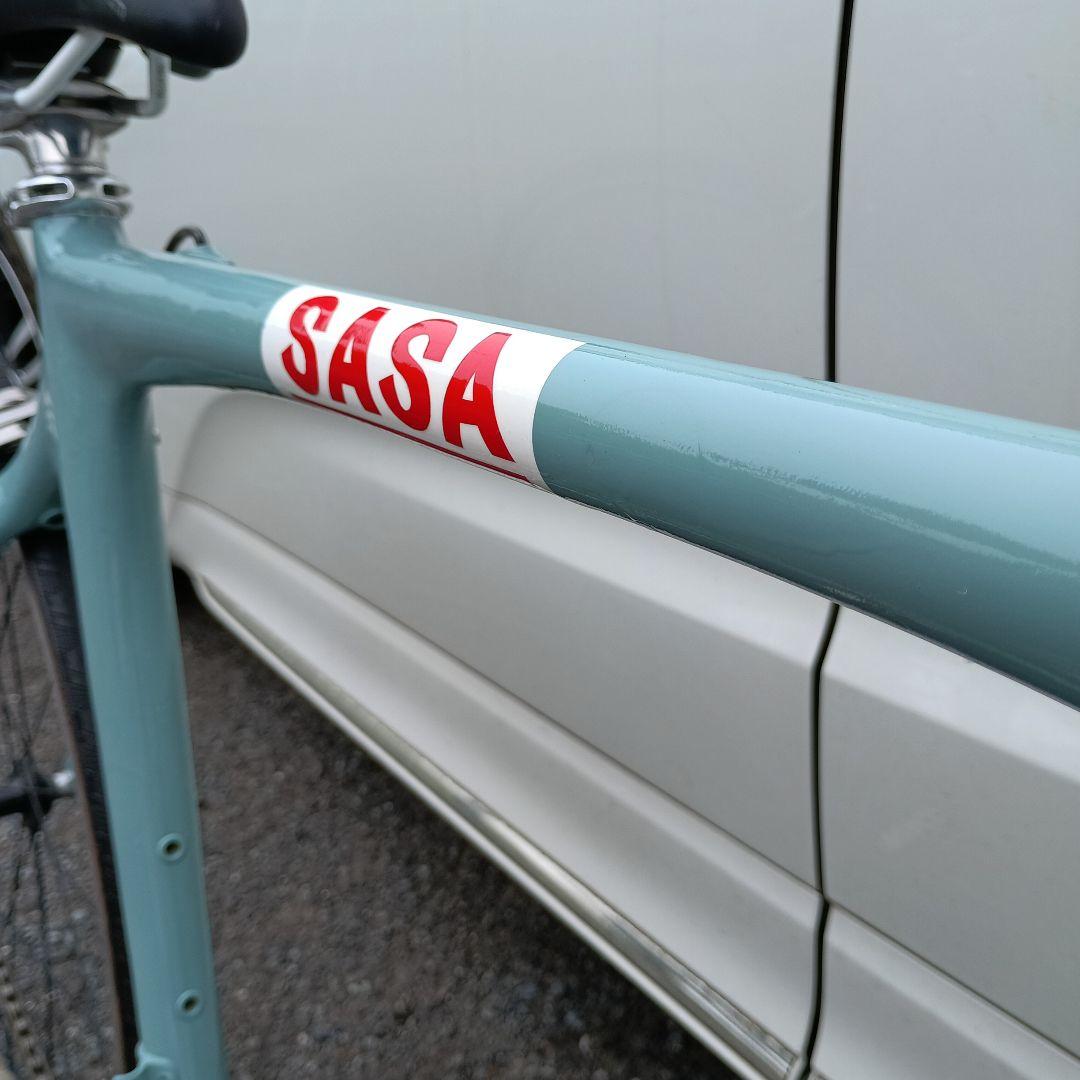 カスタム ロードバイク 水色