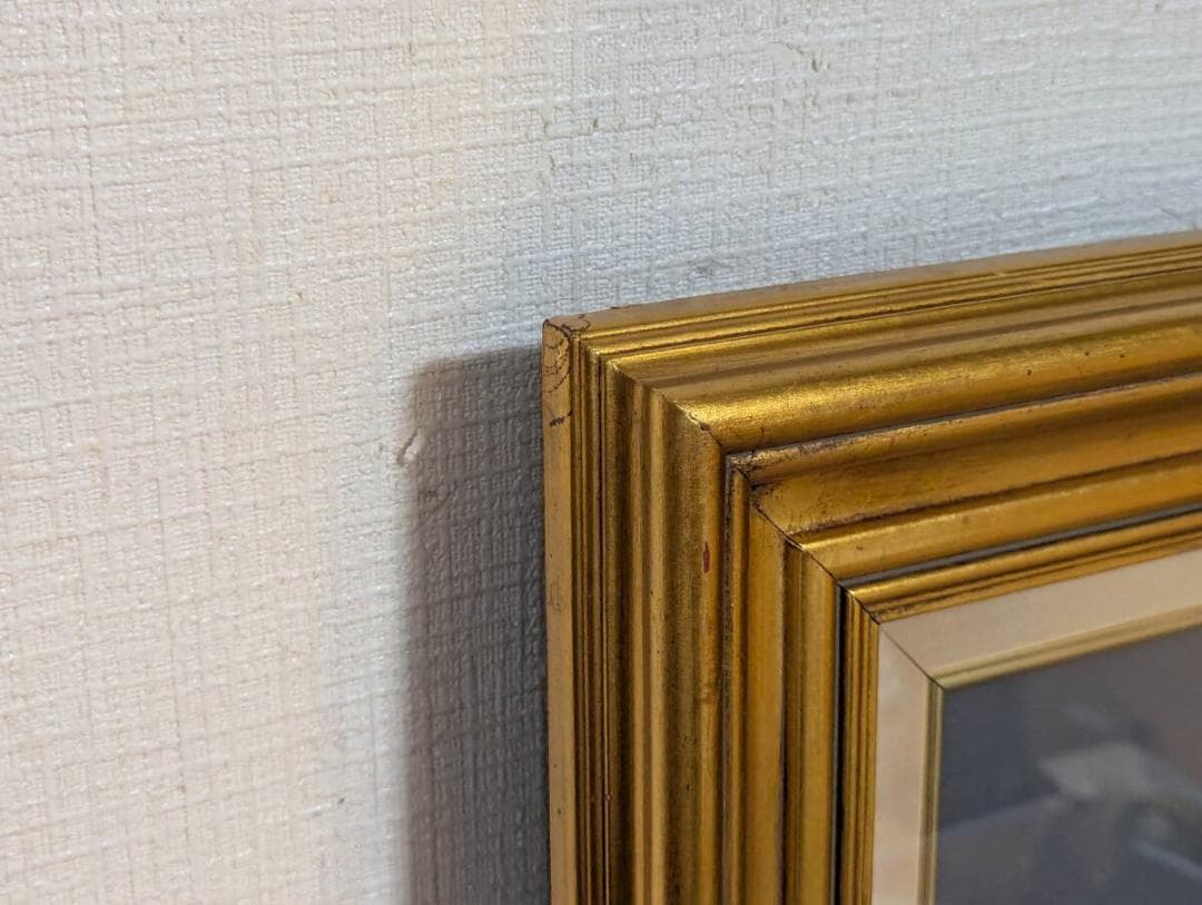 【真作】絵画　鈴木延雄　油彩10号　街角商店の記憶　建物の表情　W198