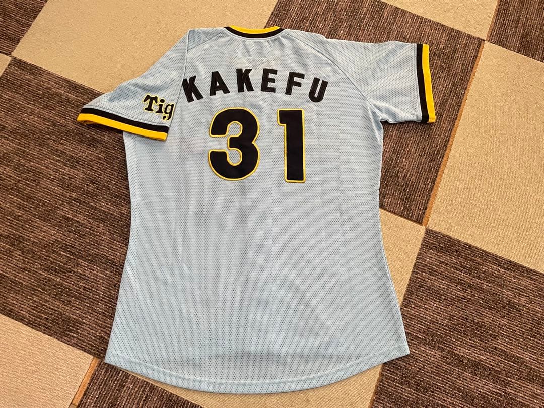 神タイガース掛布雅之 復刻ユニフォーム 青虎サイズL