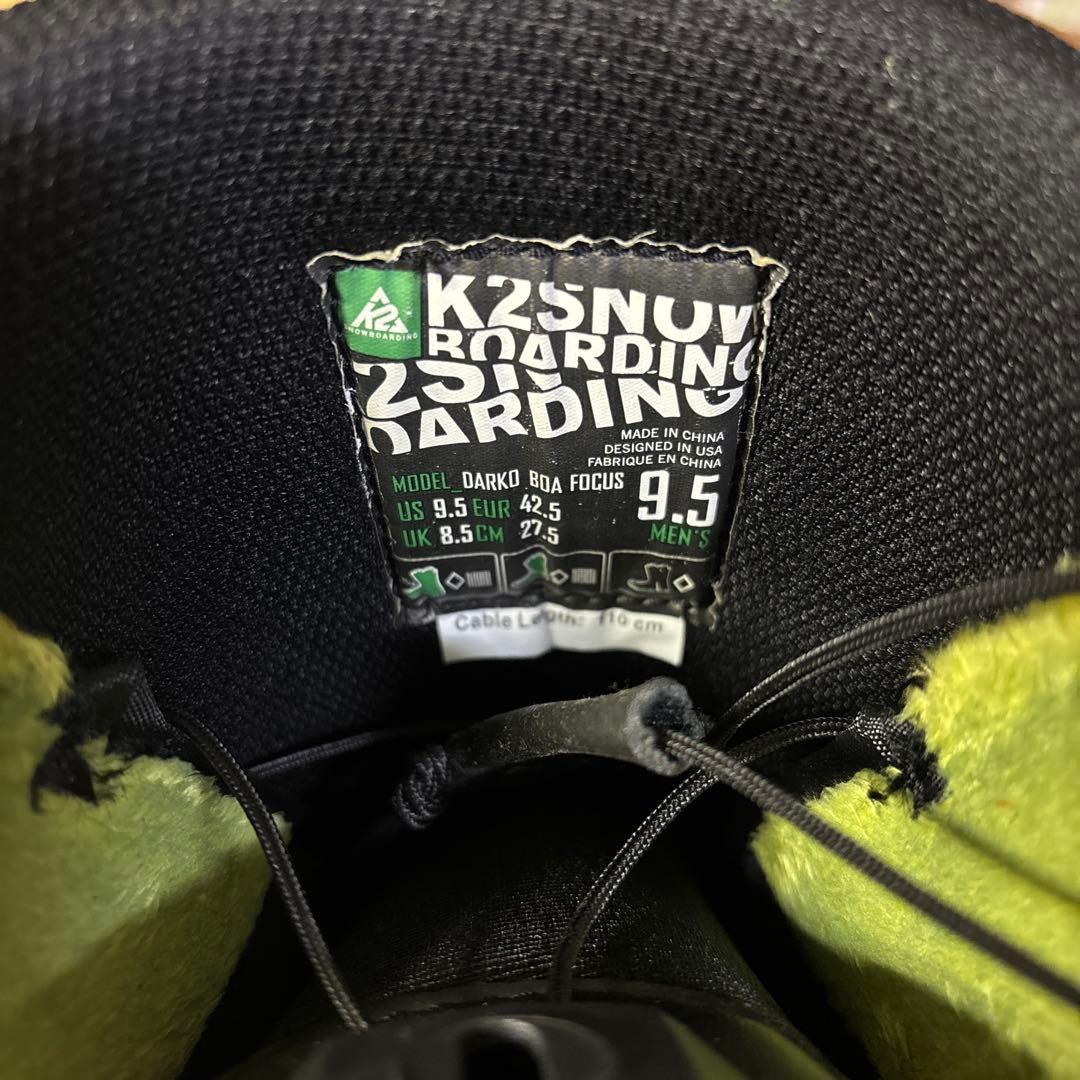 K2 スノーボード ブーツ DARKO BOA FOCUS 27cm ブラック
