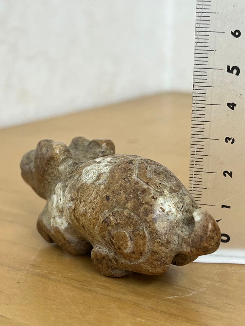 中国漢獣形古玉•翡翠発掘品　古美術品　唐物骨董アンティーク江戸コレクション　青磁