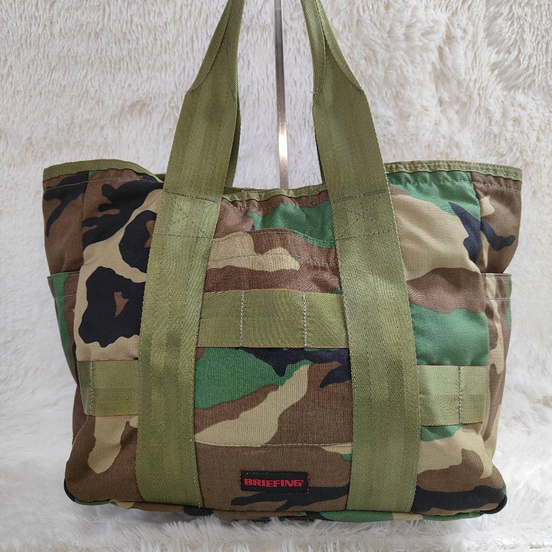 未使用級　BRIEFING ブリーフィング トートバッグ カモフラージュ　ゴルフ