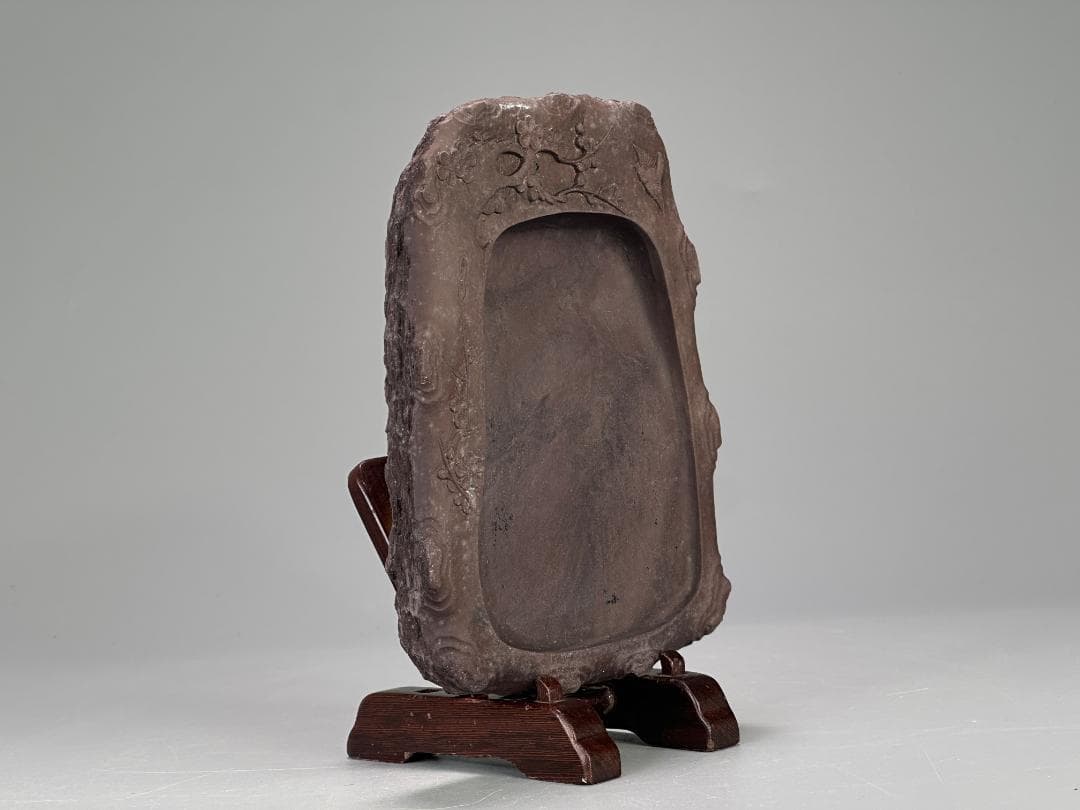 25.10.9-2 書道具　文房具　硯　梅文硯　唐硯