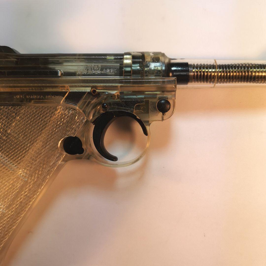 タナカ限定ルガ—Ｐ08 シ—スルーモデル4インチ ブロ—バックガスガンプラ製