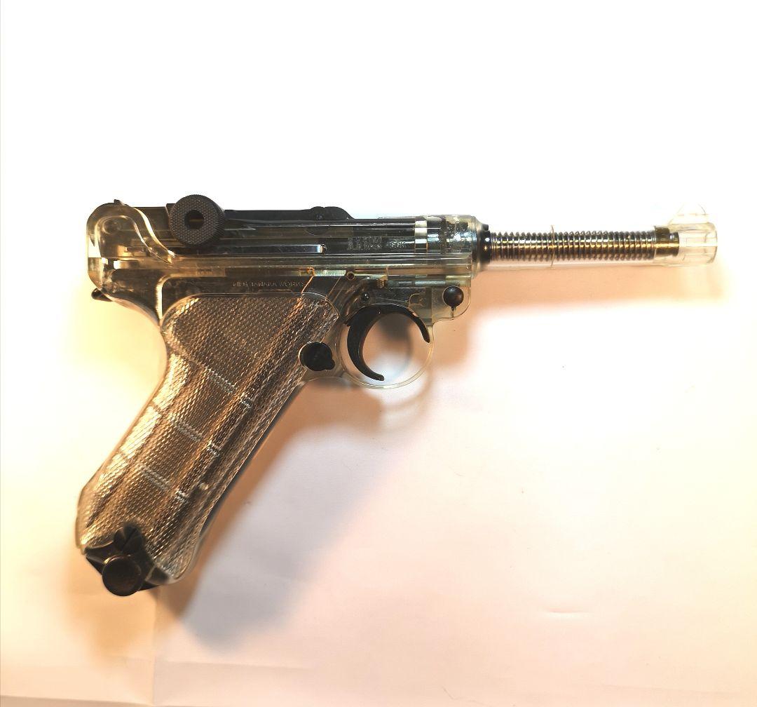 タナカ限定ルガ—Ｐ08 シ—スルーモデル4インチ ブロ—バックガスガンプラ製