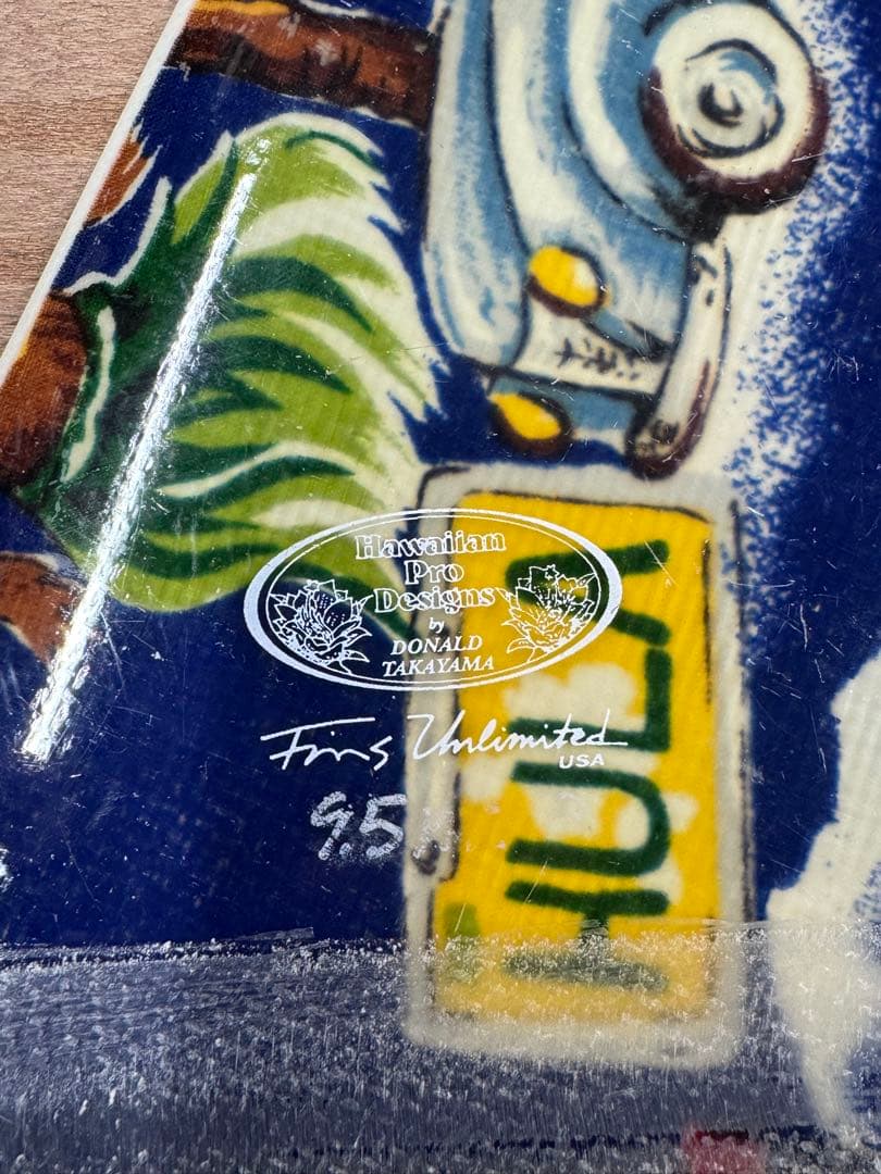 ドナルドタカヤマ 9.5フィン クイックロック付き