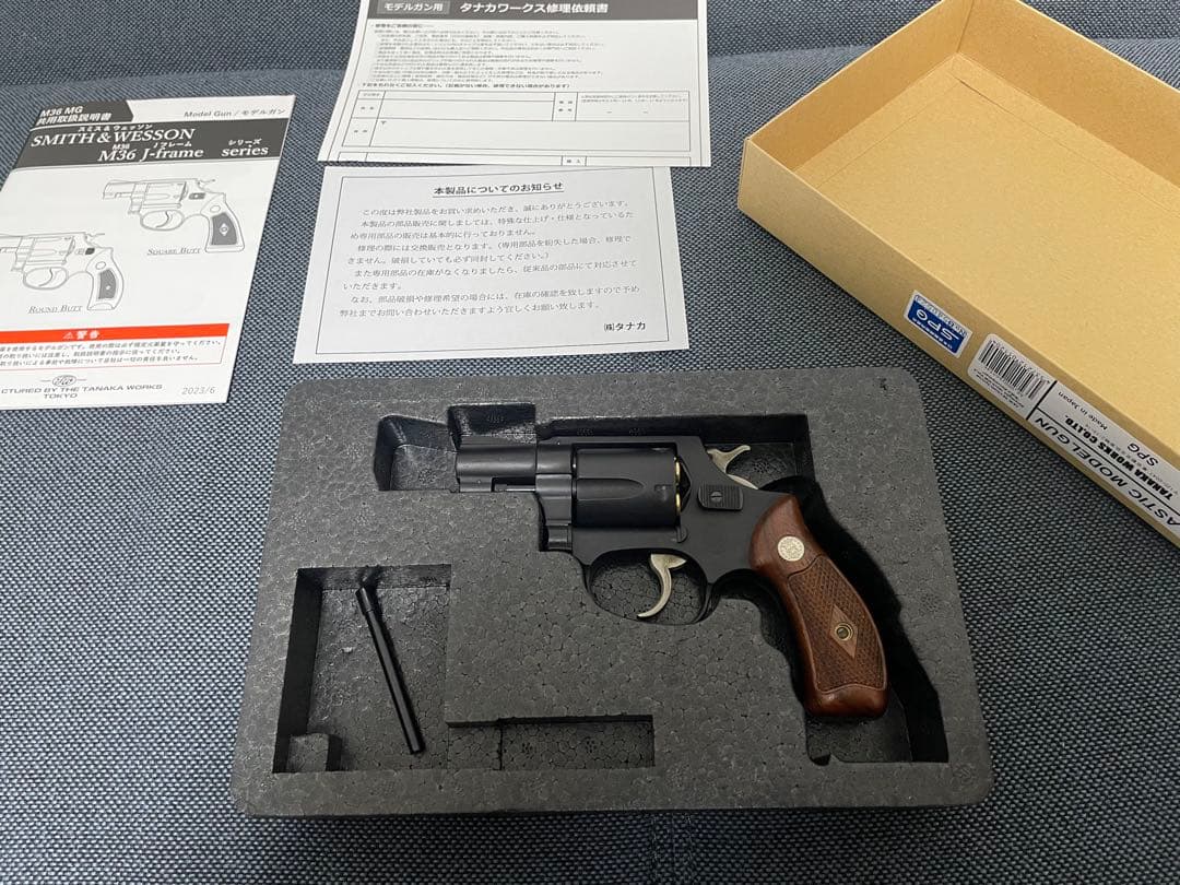 タナカ S&W M36 チーフスペシャル HW Baby Aircrewmam