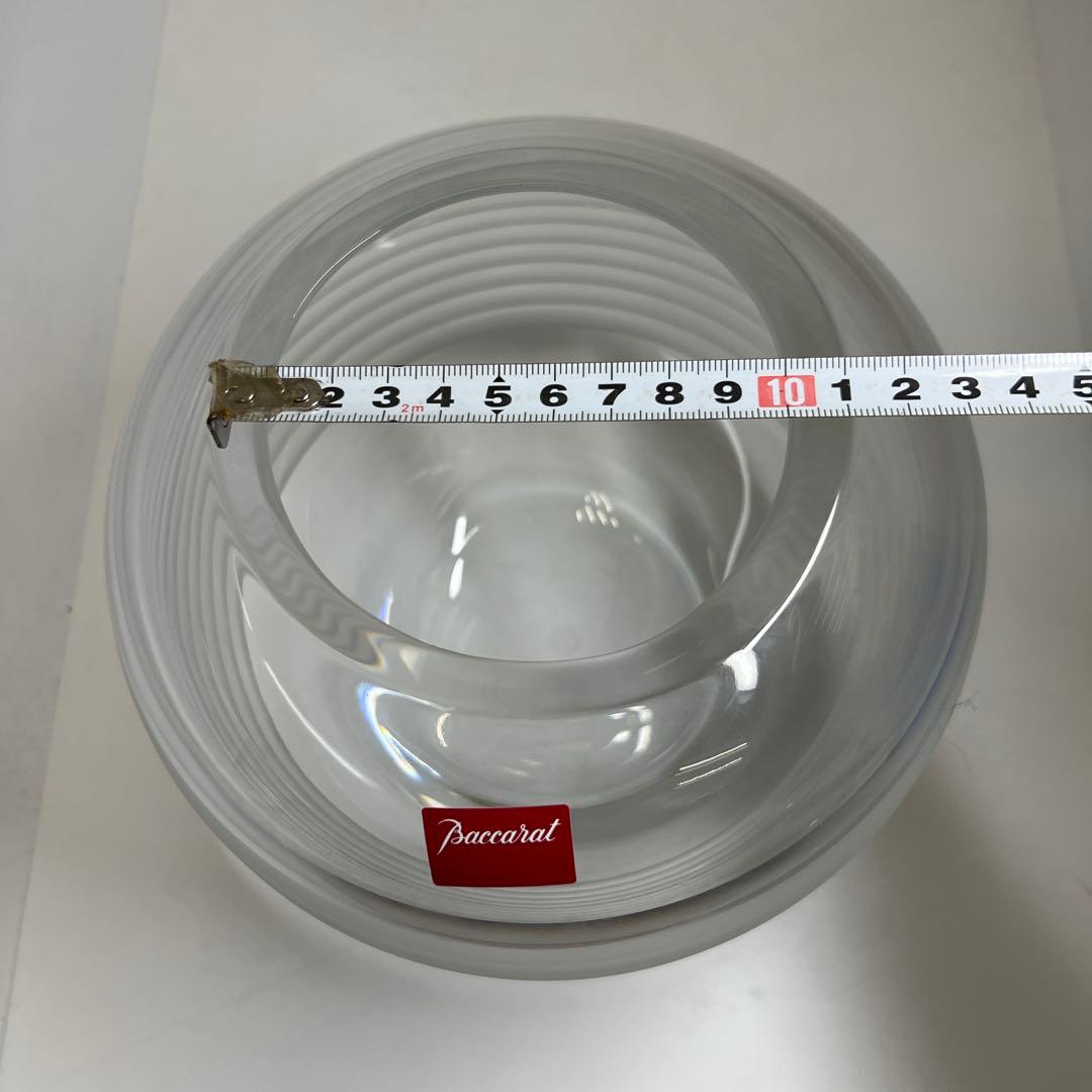 バカラ　大花瓶　共箱　高さ17.5㎝　東な7-1221☆1F