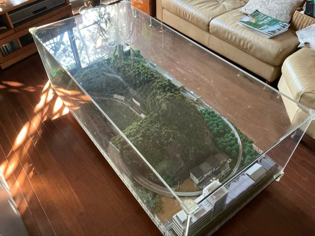 Nゲージ　西武秩父線風ジオラマ　(アクリルケース付)