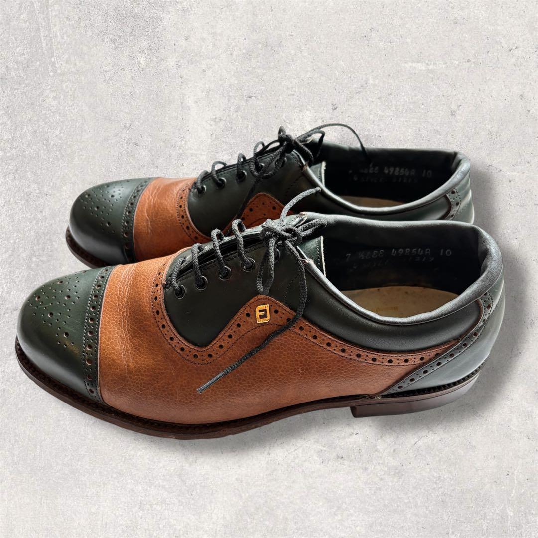 【最高峰】フットジョイ クラシックス ゴルフシューズ 7 1/2 EE メタル