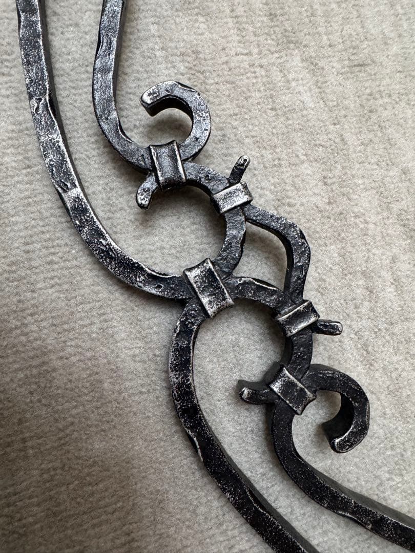 アンティークアイアン風装飾ドアハンドル【希少レア】