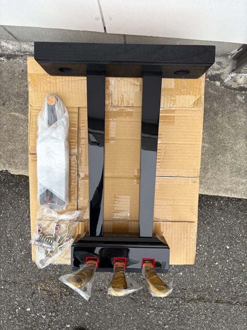 グランドピアノ　ソステヌートペダル部品　2本ペダルから3本ペダルへ　調律