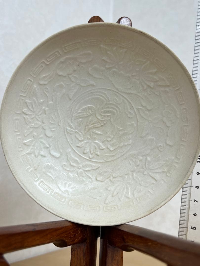 中国宋定窯 蓮花文碗白磁 官窯唐物古美術品　江戸アンティーク骨董コレクション青磁