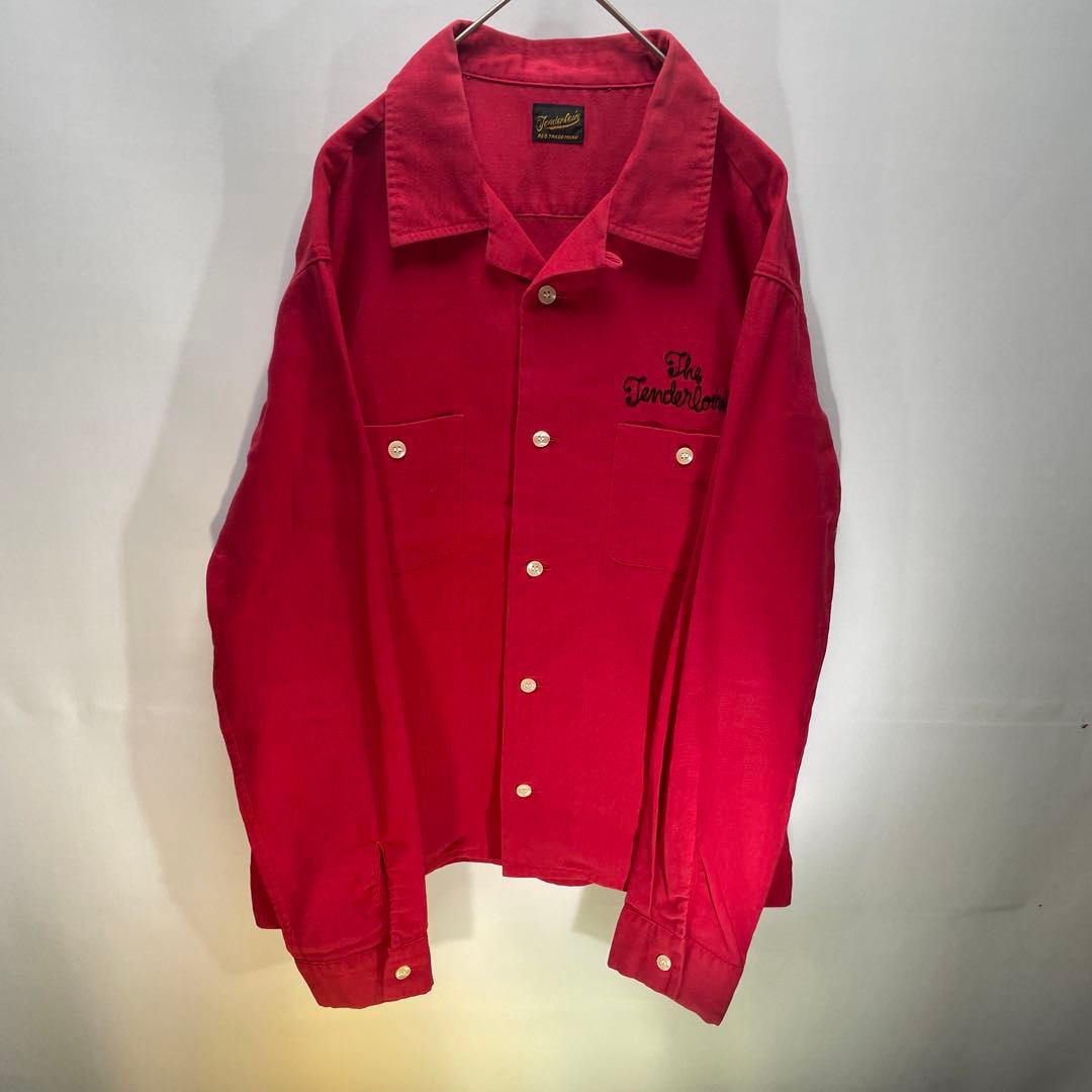 テンダーロイン ボーリングシャツ　T-BOWL レッド　赤　サイズXS