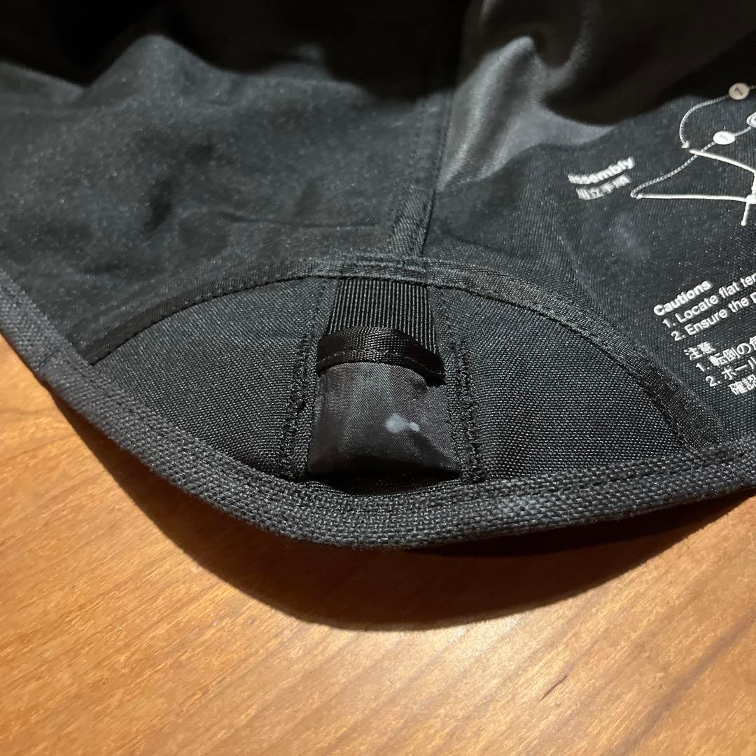 ヘリノックス　ホームデコ&ビーチ　ブラック　収納袋付き　helinox